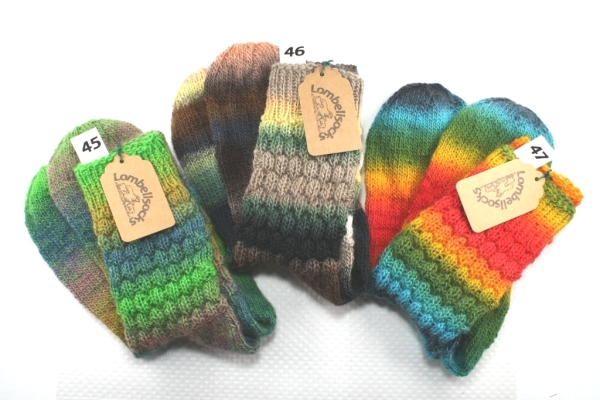 Bunte und Uni-Socken Grösse  39-40  Nr. 45-46-47